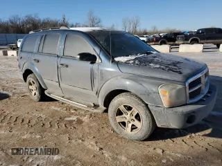 2005 Dodge Durango SLT z VIN 1D4HD48D45F509957, wystawiony jako Copart lot #45083915 z przebiegiem 334 568 mil mil oraz Szkoda całkowita • Salvage title. Historia ofert i sprzedaży dostępna na DreamBid. Obrazek 4.