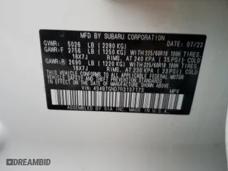 2024 Subaru Outback Limited XT with VIN 4S4BTGND7R3137173, listed as a Copart auction lot 78516384 with 5,454 mi miles and Salvage Title. Bid and sale history available at carsss.com. Image 13.