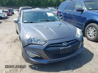 2015 Hyundai Genesis Coupe 3.8L Base with VIN KMHHT6KJ4FU128418, listed as a IAAI auction lot 42391336 with 90,197 mi miles and . Bid and sale history available at DreamBid. Image 6.