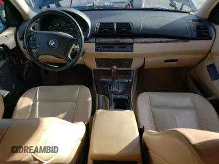 2001 BMW X5 3.0i with VIN WBAFA53591LM82573, listed as a Copart auction lot 88880495 with 221,980 mi miles and Salvage Title. Bid and sale history available at carsss.com. Image 8.