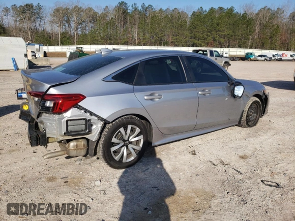 2022 Honda Civic Sedan LX with VIN 2HGFE2F23NH545453, listed as a Copart auction lot 50135735 with 49,951 mi miles and Salvage Title. Bid and sale history available at carsss.com. Image 3.
