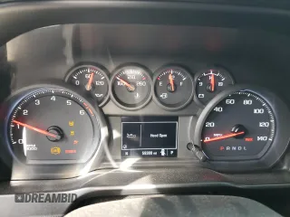 2020 Chevrolet Silverado 1500 Custom with VIN 1GCPWBEH9LZ175287, listed as a Copart auction lot 46489055 with 59,388 mi miles and Salvage Title. Bid and sale history available at carsss.com. Image 9.