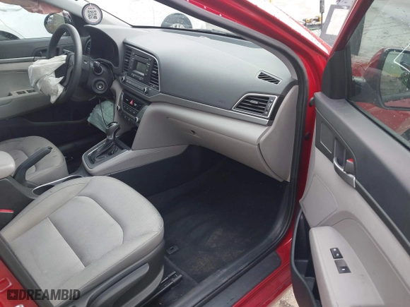 2017 Hyundai Elantra SE with VIN KMHD74LF8HU121511, listed as a IAAI auction lot 41741418 with 90,233 mi miles. Bid and sale history available at carsss.com. Image 5.