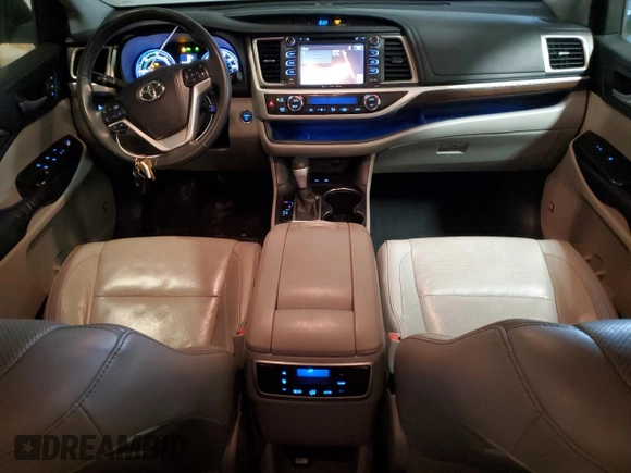 2016 Toyota Highlander Hybrid Limited with VIN 5TDDCRFH5GS016423, listed as a Copart auction lot 88781595 with 126,430 mi miles and Salvage Title. Bid and sale history available at carsss.com. Image 8.