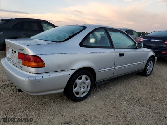 1998 Honda Civic EX with VIN 1HGEJ8148WL016927, listed as a Copart auction lot 74152574 with 130,667 mi miles and Salvage Title. Bid and sale history available at carsss.com. Image 3.