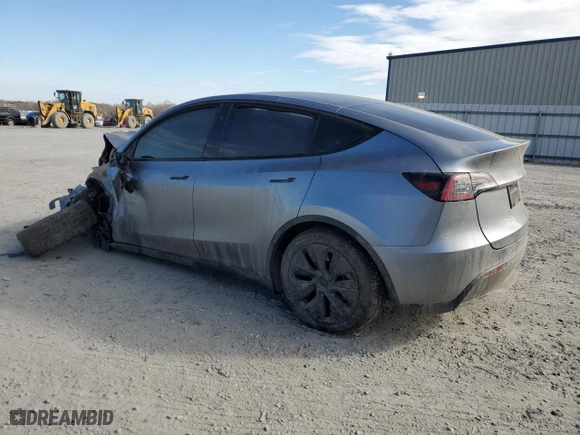 2025 Tesla Model Y Long Range with VIN 7SAYGDEE7SA345606, listed as a Copart auction lot 88669765 with 0 mi miles and Salvage Title. Bid and sale history available at carsss.com. Image 2.