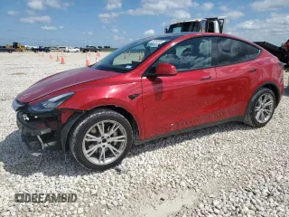 2021 Tesla Model Y Long Range z VIN 5YJYGDEE0MF099274, wystawiony jako Copart lot #53858995 z przebiegiem 91 120 mil mil oraz Szkoda całkowita • Salvage title. Historia ofert i sprzedaży dostępna na DreamBid. Obrazek 1.