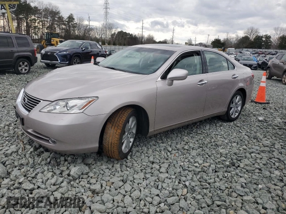 2007 Lexus ES 350 with VIN JTHBJ46G072008503, listed as a Copart auction lot 86300094 with 35,007 mi miles and Salvage Title. Bid and sale history available at carsss.com. Image 1.