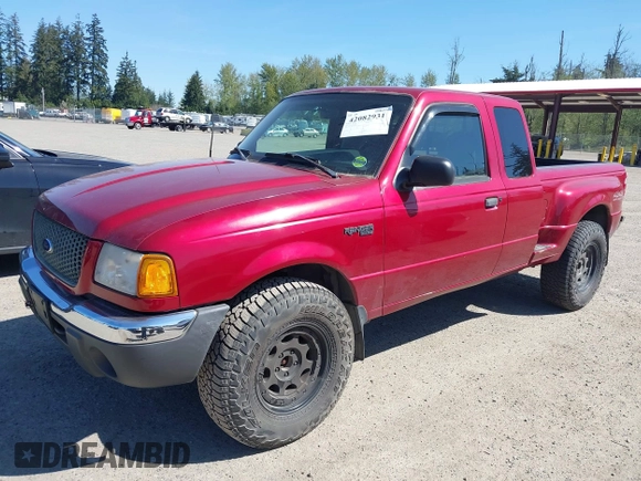 2001 Ford Ranger XL Fleet with VIN 1FTZR15E51PA28442, listed as a IAAI auction lot 42082931 with 167,209 mi miles. Bid and sale history available at carsss.com. Image 6.