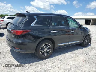 2019 Infiniti QX60 Luxe with VIN 5N1DL0MM7KC558754, listed as a Copart auction lot 58297695 with 83,375 mi miles and Salvage title. Bid and sale history available at DreamBid. Image 3.