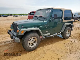 2000 Jeep Wrangler Sport with VIN 1J4FA49S3YP769768, listed as a Copart auction lot 60853095 with 118,609 mi miles and Clean title. Bid and sale history available at DreamBid. Image 1.