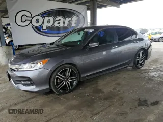2016 Honda Accord Sport с VIN 1HGCR2F56GA069251, выставлен на аукционе Copart как лот 60868715 с пробегом 127 402 миль миль и Списание • Salvage title. История ставок и продаж доступна на DreamBid. Изображение 1.
