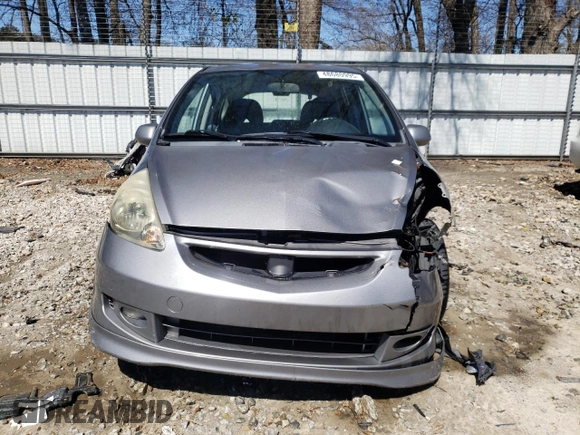 2007 Honda Fit Sport with VIN JHMGD38677S063204, listed as a Copart auction lot 48680995 with 233,496 mi miles and Salvage Title. Bid and sale history available at carsss.com. Image 5.
