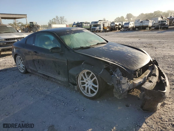 2006 Infiniti G35 Coupe with VIN JNKCV54E06M722229, listed as a Copart auction lot 73836544 with 0 mi miles and Salvage Title. Bid and sale history available at carsss.com. Image 4.