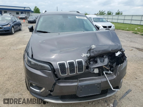 2019 Jeep Cherokee Limited with VIN 1C4PJMDN6KD117182, listed as a Copart auction lot 59202265 with 91,279 mi miles and Non repairable. Bid and sale history available at DreamBid. Image 5.