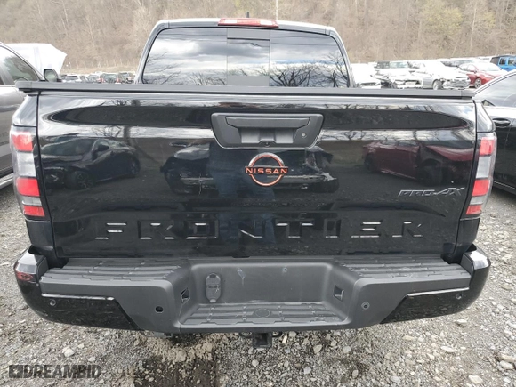 2024 Nissan Frontier PRO-4X with VIN 1N6ED1EKXRN600239, listed as a Copart auction lot 53429825 with 16,383 mi miles and Salvage Title. Bid and sale history available at carsss.com. Image 6.