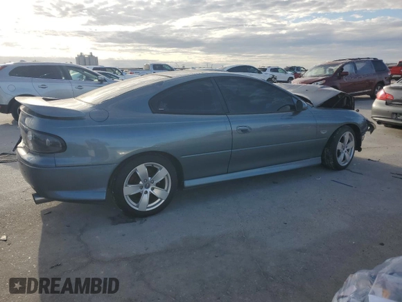 2005 Pontiac GTO with VIN 6G2VX12U75L457697, listed as a Copart auction lot 84683564 with 57,504 mi miles and Salvage Title. Bid and sale history available at carsss.com. Image 3.