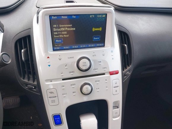 2012 Chevrolet Volt with VIN 1G1RA6E42CU101484, listed as a IAAI auction lot 42108369 with 1 mi miles. Bid and sale history available at carsss.com. Image 14.