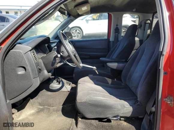 2004 Dodge Dakota with VIN 1D7GL12K34S504035, listed as a Copart auction lot 46815725 with 0 mi miles and Salvage Title. Bid and sale history available at carsss.com. Image 7.