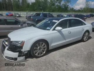 2014 Audi A8 4.0T с VIN WAUR2AFDXEN010107, выставлен на аукционе Copart как лот 62056544 с пробегом 85 450 миль миль и На запчасти • Non repairable. История ставок и продаж доступна на DreamBid. Изображение 1.