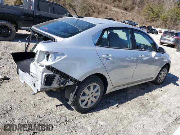 2023 Kia Rio LX with VIN 3KPA24AD6PE603396, listed as a Copart auction lot 47253685 with 5,978 mi miles and Salvage Title. Bid and sale history available at carsss.com. Image 3.