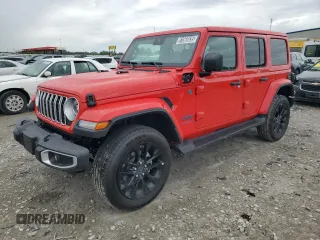 2025 Jeep Wrangler Sahara with VIN 1C4RJXP6XSW578016, listed as a Copart auction lot 61068835 with 3,536 mi miles and Clean title. Bid and sale history available at DreamBid. Image 1.