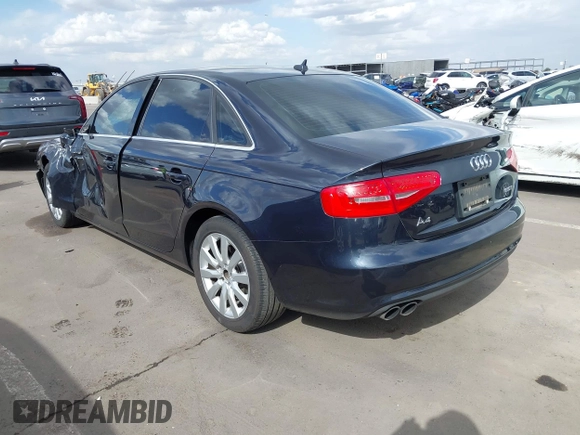 2013 Audi A4 Premium с VIN WAUAFAFL1DN028339, выставлен на аукционе IAAI как лот 41963256 с пробегом 242 697 миль миль и . История ставок и продаж доступна на DreamBid. Изображение 3.