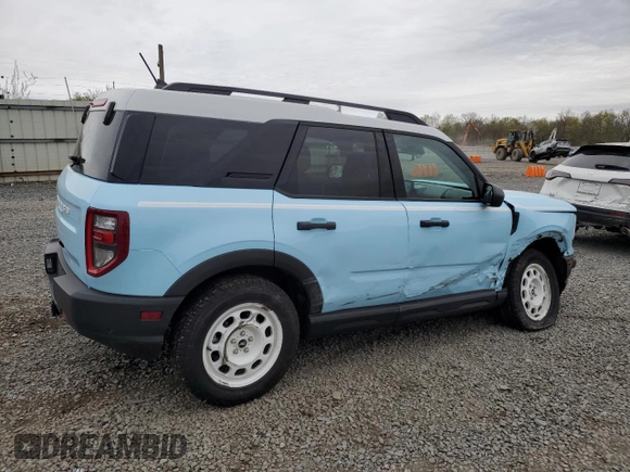 2024 Ford Bronco Sport Heritage с VIN 3FMCR9G67RRE18145, выставлен на аукционе Copart как лот 53853135 с пробегом 11 643 миль миль и Списание • Salvage title. История ставок и продаж доступна на DreamBid. Изображение 3.