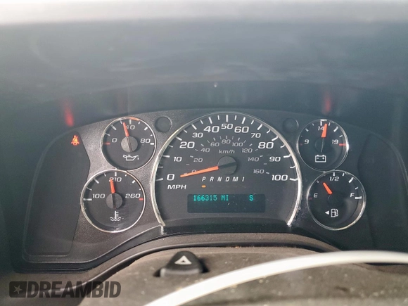 2020 Chevrolet Express Cargo with VIN 1GCWGAFP3L1256261, listed as a Copart auction lot 63351035 with 166,315 mi miles and Clean title. Bid and sale history available at DreamBid. Image 9.