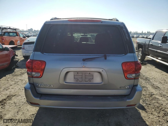 2005 Toyota Sequoia SR5 with VIN 5TDZT34A45S245858, listed as a Copart auction lot 88091425 with 204,547 mi miles and Clean Title. Bid and sale history available at carsss.com. Image 6.