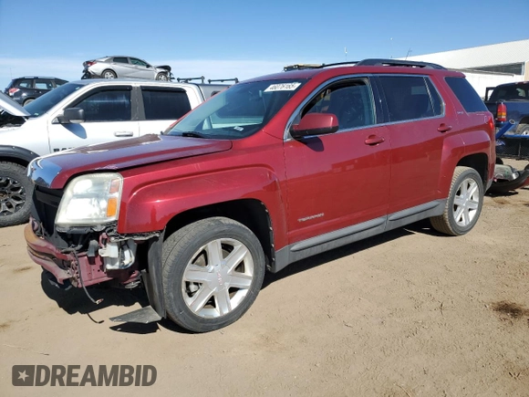 2011 GMC Terrain SLE-2 with VIN 2CTFLTE5XB6282301, listed as a Copart auction lot 46076165 with 166,475 mi miles and Salvage Title. Bid and sale history available at carsss.com. Image 1.