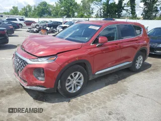 2019 Hyundai Santa Fe SE with VIN 5NMS2CAD9KH116905, listed as a Copart auction lot 58416855 with 113,686 mi miles and Salvage title. Bid and sale history available at DreamBid. Image 1.