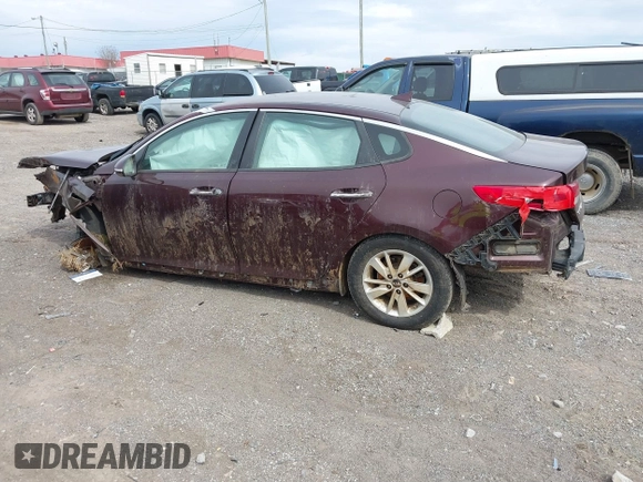2018 Kia Optima LX z VIN 5XXGT4L30JG185640, wystawiony jako IAAI lot #41645104 z przebiegiem Nie podano mil oraz . Historia ofert i sprzedaży dostępna na DreamBid. Obrazek 13.