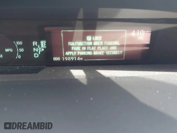 2010 Toyota Prius II with VIN JTDKN3DU3A0035772, listed as a IAAI auction lot 41890969 with 198,914 mi miles. Bid and sale history available at carsss.com. Image 7.