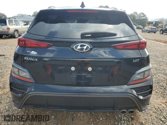 2023 Hyundai Kona N Line with VIN KM8K33A31PU044047, listed as a Copart auction lot 44324995 with 17,953 mi miles and Non Repairable. Bid and sale history available at carsss.com. Image 6.