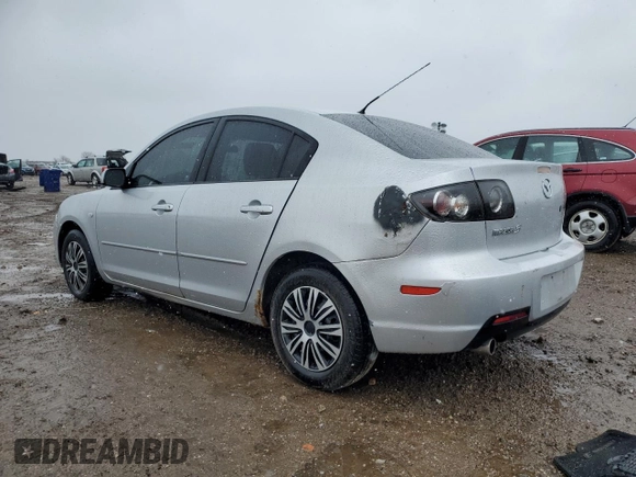2008 Mazda 3 Sport with VIN JM1BK32F081804357, listed as a Copart auction lot 47356055 with 91,200 mi miles and Salvage Title. Bid and sale history available at DreamBid. Image 2.
