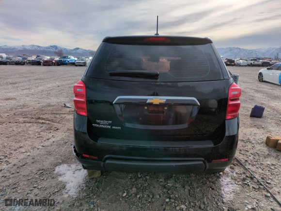 2017 Chevrolet Equinox LS with VIN 2GNFLEEK3H6146623, listed as a Copart auction lot 49117585 with 111,519 mi miles and Salvage Title. Bid and sale history available at carsss.com. Image 6.