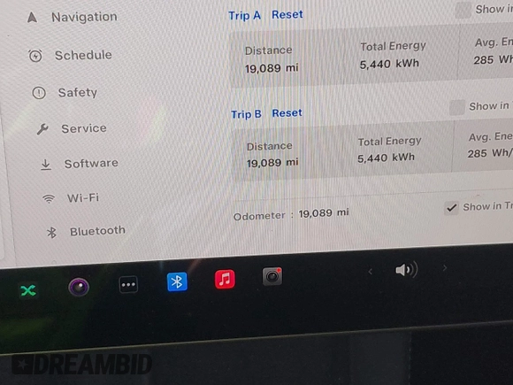 2023 Tesla Model Y Long Range with VIN 7SAYGDEE1PA128818, listed as a IAAI auction lot 41622062 with 19,089 mi miles. Bid and sale history available at carsss.com. Image 16.