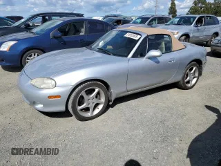 2001 Mazda MX-5 Miata with VIN JM1NB353810204843, listed as a Copart auction lot 51855565 with 147,012 mi miles and Salvage Title. Bid and sale history available at DreamBid. Image 1.