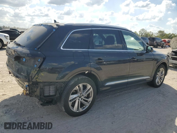 2021 Audi Q7 Premium with VIN WA1AJAF78MD018962, listed as a Copart auction lot 77936954 with 39,006 mi miles and Salvage Title. Bid and sale history available at carsss.com. Image 3.