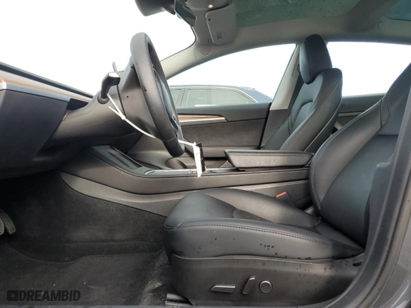 2023 Tesla Model 3 with VIN 5YJ3E1EA3PF697049, listed as a Copart auction lot 50838675 with 12,373 mi miles and Salvage Title. Bid and sale history available at carsss.com. Image 7.