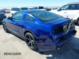 2014 Ford Mustang V6 with VIN 1ZVBP8AM8E5318735, listed as a IAAI auction lot 41848924 with 112,420 mi miles. Bid and sale history available at carsss.com. Image 3.