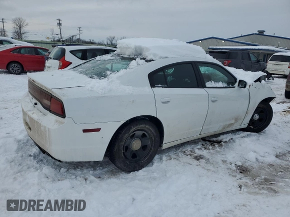 2014 Dodge Charger Police with VIN 2C3CDXAG6EH162499, listed as a Copart auction lot 42625995 with 171,678 mi miles and Salvage Title. Bid and sale history available at DreamBid. Image 3.