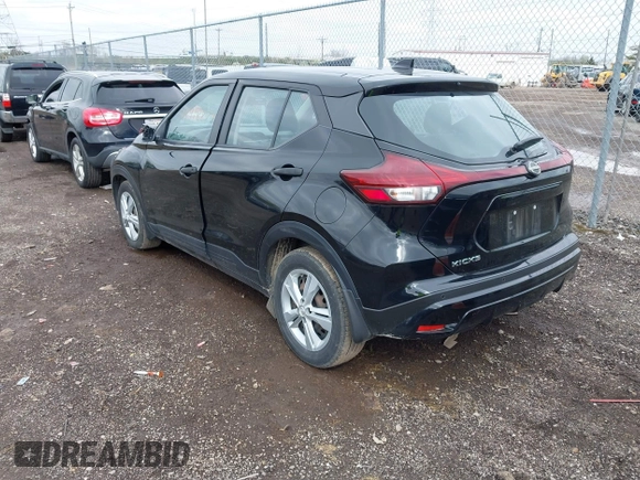 2022 Nissan Kicks S with VIN 3N1CP5BV0NL482271, listed as a IAAI auction lot 41918879 with 105,618 mi miles. Bid and sale history available at carsss.com. Image 3.