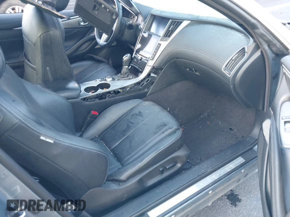 2020 Infiniti Q60 Luxe with VIN JN1EV7EK8LM341026, listed as a IAAI auction lot 42197596 with 54,500 mi miles and . Bid and sale history available at DreamBid. Image 5.