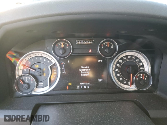 2016 Ram 1500 Outdoorsman with VIN 1C6RR7LT0GS113724, listed as a Copart auction lot 82059734 with 134,577 mi miles and Salvage title. Bid and sale history available at DreamBid. Image 9.