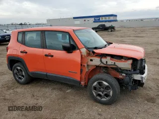 2015 Jeep Renegade Sport with VIN ZACCJBAT3FPC23361, listed as a Copart auction lot 55310505 with 125,468 mi miles and Salvage Title. Bid and sale history available at DreamBid. Image 4.