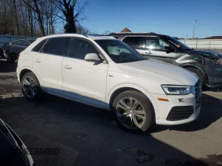 2017 Audi Q3 Prestige with VIN WA1GCCFS3HR015402, listed as a Copart auction lot 87809225 with 35,473 mi miles and Salvage Title. Bid and sale history available at carsss.com. Image 4.