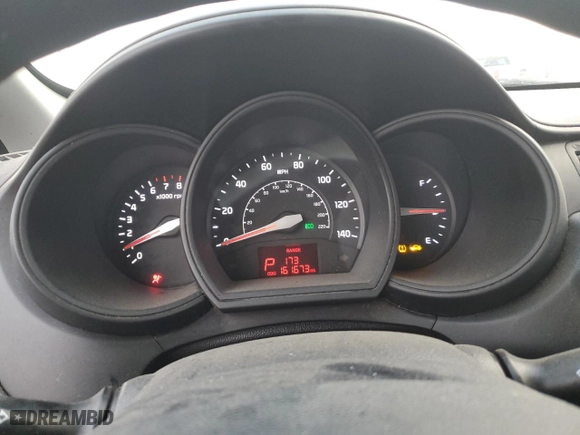 2013 Kia Rio SX with VIN KNADM5A30D6110381, listed as a Copart auction lot 85610034 with 161,673 mi miles and Salvage Title. Bid and sale history available at carsss.com. Image 9.