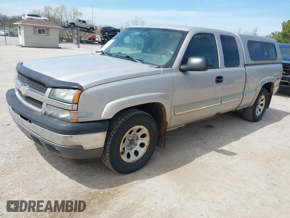 2005 Chevrolet Silverado 1500 LS with VIN 1GCEK19T65Z194720, listed as a IAAI auction lot 42157104 with 156,376 mi miles. Bid and sale history available at carsss.com. Image 2.
